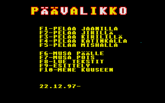 Pöljän Taistelu II atari screenshot